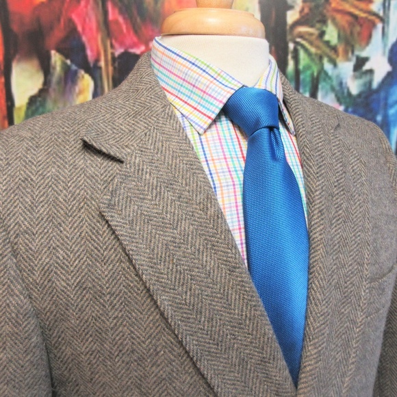 Other - 42 R- VTG Mens 100% WOOL SPORT COAT HERRINGBONE